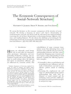 The Economic Consequences of Social-Network