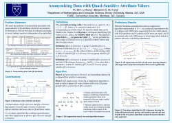 QS t-closeness - Data Mining and Security Lab @ McGill