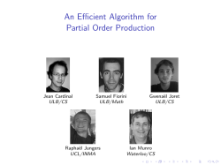 An Efficient Algorithm for Partial Order Production