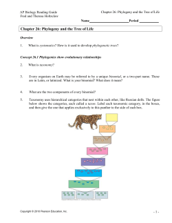 26-34 Reading Guide - Mr. Cook AP Biology