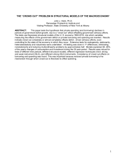 CROWD OUT - University at Albany