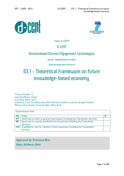 1.5. The transition towards cognitive capitalism - D-Cent