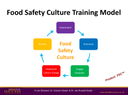 Food Safety Culture