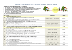 Increasing Choice in Home Care &ndash; Calculation of unspent home