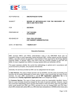 RCP PAPER NO. : EMC/RCP/92/2017/CP68 SUBJECT : REVIEW