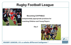 Coaching Session Times - Rugby