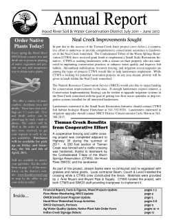 Neal Creek Improvements Sought Neal Creek Improvements Sought