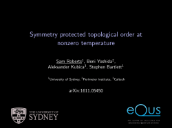 Symmetry protected topological order at nonzero