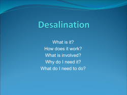 Desalination - Aquarius Drilling Services