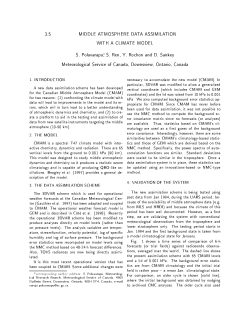 3.5 MIDDLE ATMOSPHERE DATA ASSIMILATION WITH A