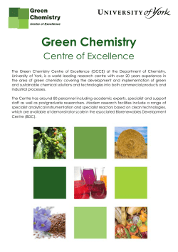 Green Chemistry - University of York