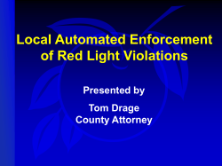 Red Light Violation Encforcement - Final