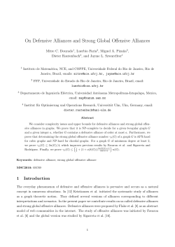 On Defensive Alliances and Strong Global Offensive Alliances
