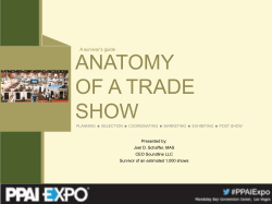 anatomy of a trade show