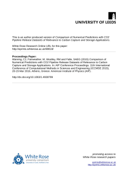 Comparison of Numerical Predictions with CO2 Pipeline Release