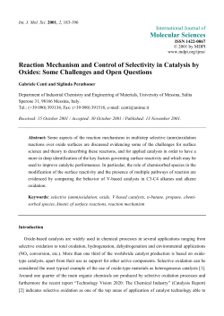 Reaction Mechanism and Control of Selectivity in Catalysis by