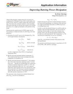Improving Batwing Power Dissipation