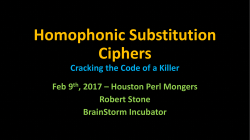 Presentation - Houston Perl Mongers