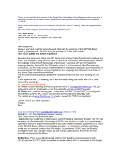 San Jose Water company removed the surcharge effective Feb 1 st