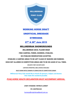 millmerran pony club inc