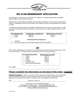 membership information