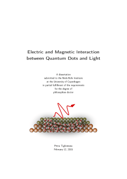 Electric and Magnetic Interaction between Quantum Dots and Light