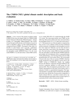 The CNRM-CM5.1 global climate model: description and basic
