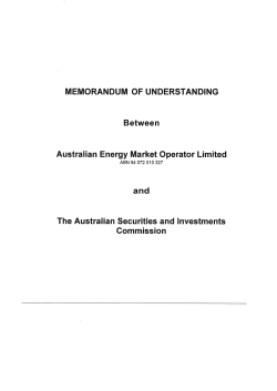 Between Australian Energy Market Operator Limited and The