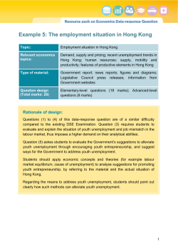 Example 5: The employment situation in Hong Kong Topic