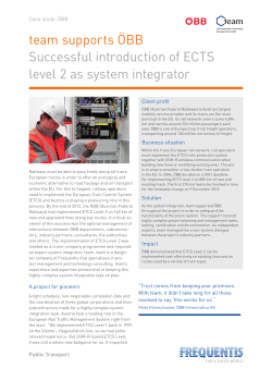 team supports &Ouml;BB Successful introduction of ECTS level 2 as