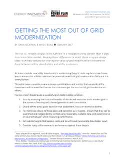 Getting the Most out of Grid Modernization