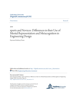 Differences in their Use of Mental Representation and Metacognition