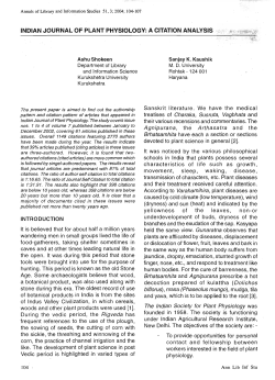 indian journal of plant physiology: a citation analysis