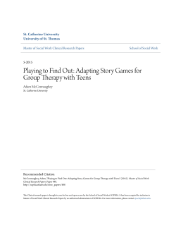 Playing to Find Out: Adapting Story Games for Group