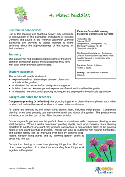 4: Plant buddies