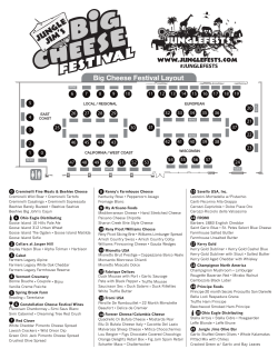 Big Cheese Festival Layout - Jungle Jim`s International Market