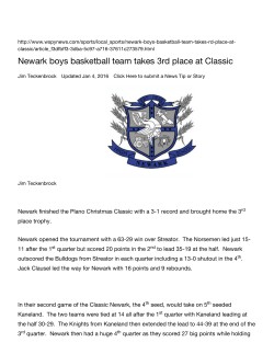 Newark boys basketball team takes 3rd place at Classic