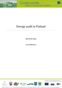 Energy audit in Finland