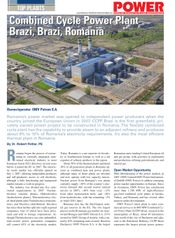 Combined Cycle Power Plant Brazi, Brazi, Romania
