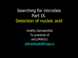J04 &ndash; Biochemick&aacute; identifikace
