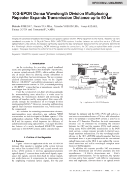 10G-EPON Dense Wavelength Division Multiplexing Repeater