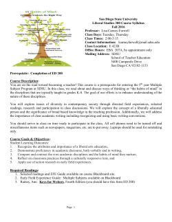 TE 930: SEMESTER ONE (Accelerated Block)