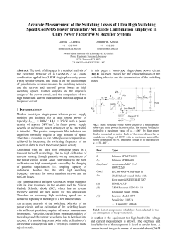 G. Laimer, J. W. Kolar, Accurate Measurement of the