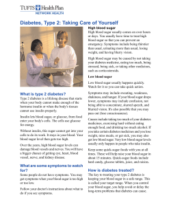 Diabetes, Type 2: Taking Care of Yourself