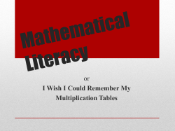Math Literacy