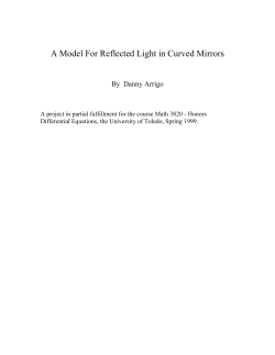 A Model For Reflected Light in Curved Mirrors