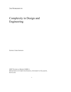 Complexity in Design and Engineering