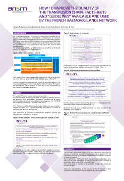 HOW TO IMPROVE THE QUALITY OF THE TRANSFUSION CHAIN