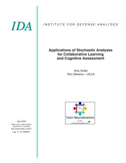 Applications of Stochastic Analyses for Collaborative Learning and