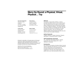 Merry Go Round: a Physical, Virtual, Physical&hellip; Toy